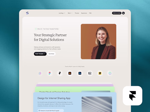 Framer Website - Athos 2.0 Premium Portfolio Template