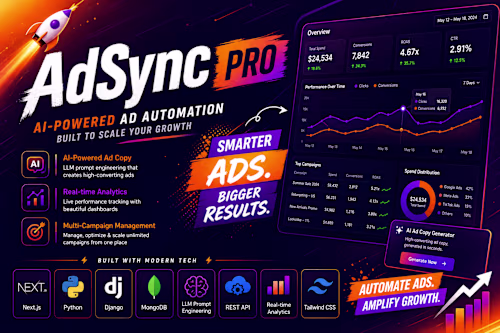 AdSync Pro: This one was all about automating ad creation. M...