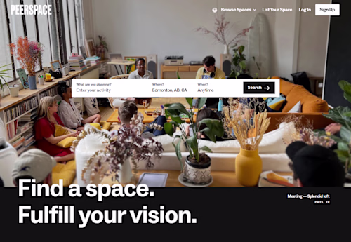 React | Peerspace-Style Space Booking Marketplace