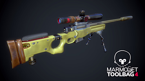 Stylized Sniper Rifle SV-98 on Behance