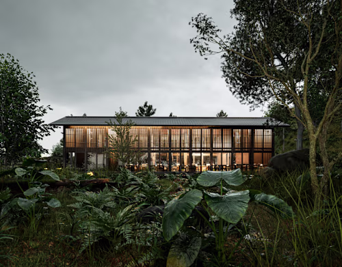 Warm in the cold of the forest.