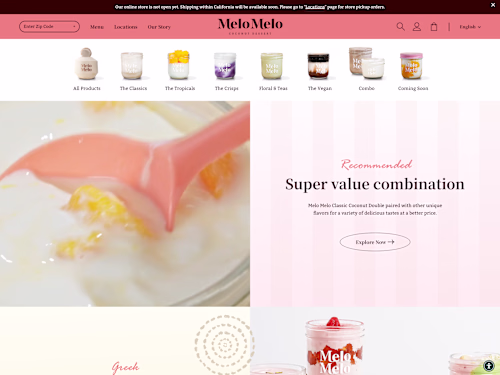 MeloMelo | E-Commerce Website