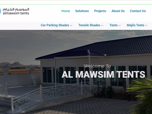 Maintenance project for the website almawsimtents.com ✨