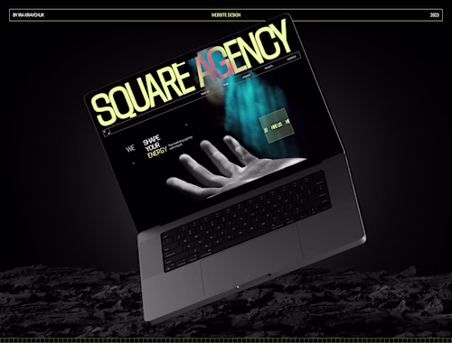 SQUARE AGENCY | Marketing agency landing page design. UI design