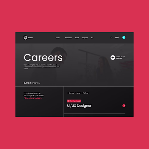 Prime Universal Career Page