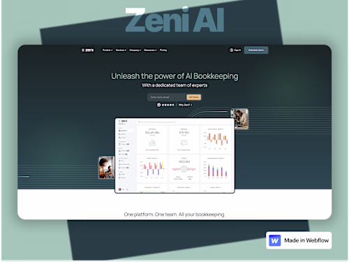 Webflow Development for a Smart AI Product