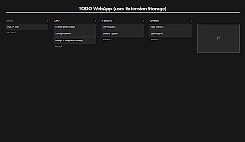 ToDo Extension with Chrome Extension