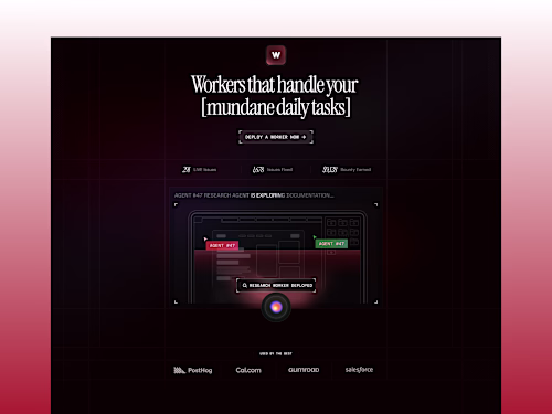 Workers.io Landing Page Webflow Development