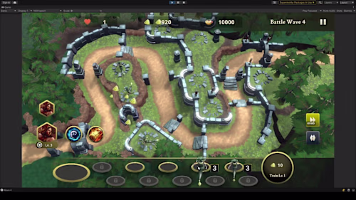 Multiplatform tower defence game