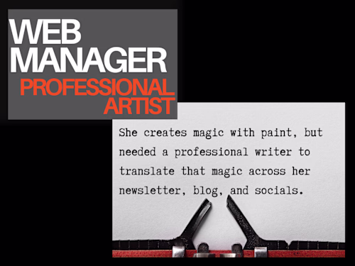 Online Content Manager for Professional Artist