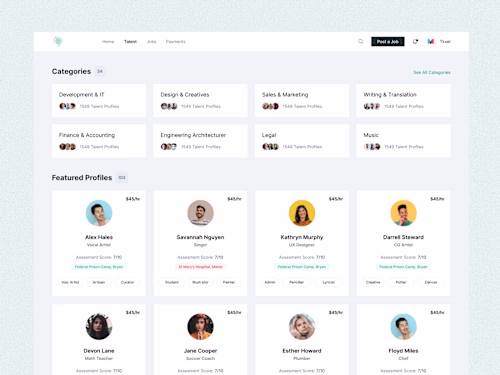 Freelance Platform UI