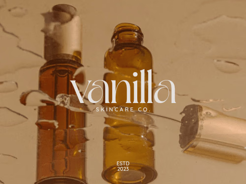 Skincare Brand Logo for Vanilla Skincare Co.