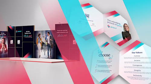 Genpact booth and print