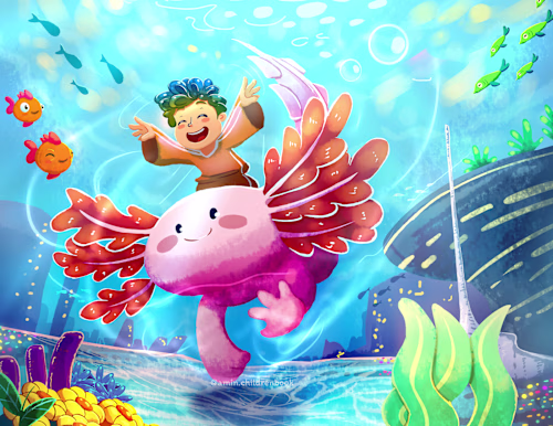 UNDER THE SEA 🌊🌊 Children's Book Illustration