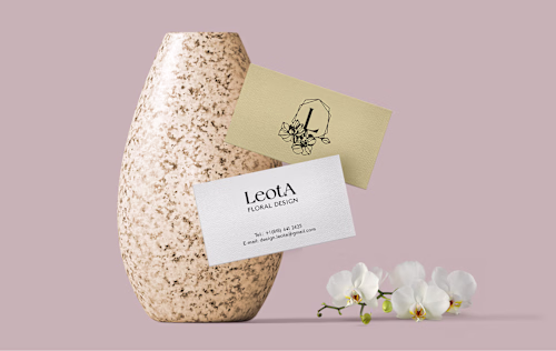 Logo design, Leota floral design: Behance