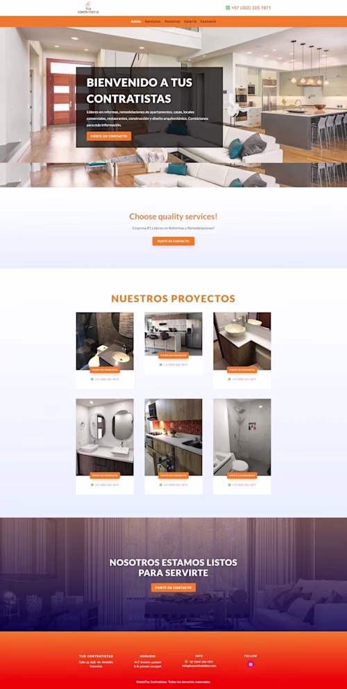Construction Company Website