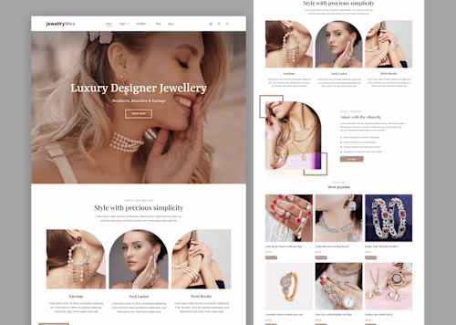 Custom WordPress Theme for an E-commerce Store