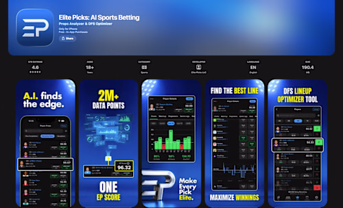 Elite Picks — iOS ML Sports Betting Analytics (SwiftUI)