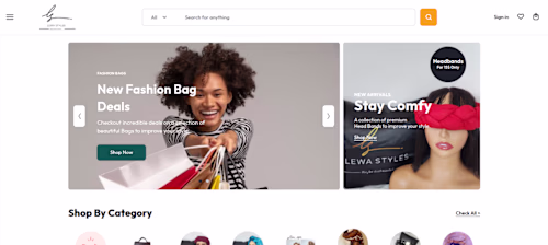 Ecommerce website for Lewastyles