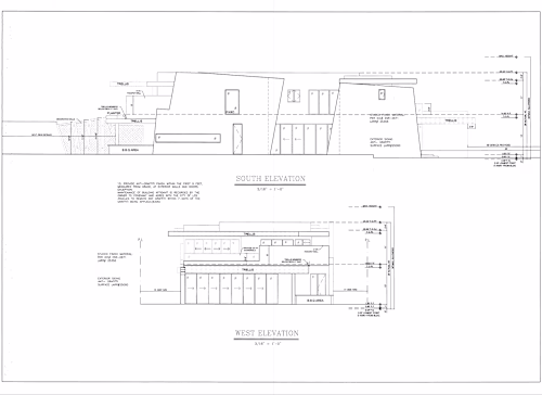 Full architectural drawing set including