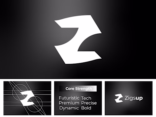 Saas, technology, tech logo and Brand Identity Design Geomet...