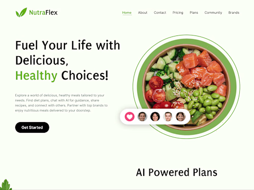 NutraFlex: AI-Powered Meal Planning Platform
