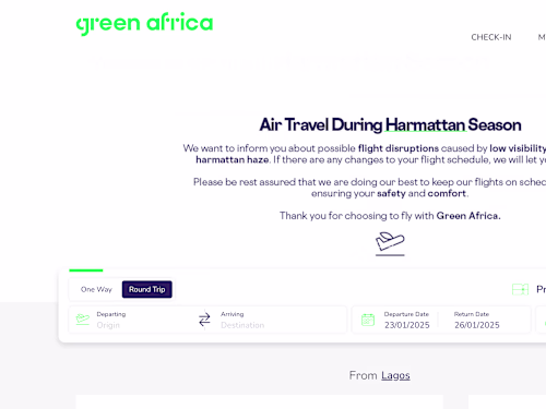 GreenAfrica Booking Engine
