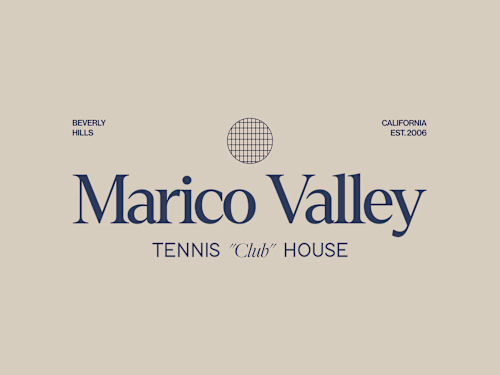 Brand Identity Design For The Marico Valley Tennis Club House.