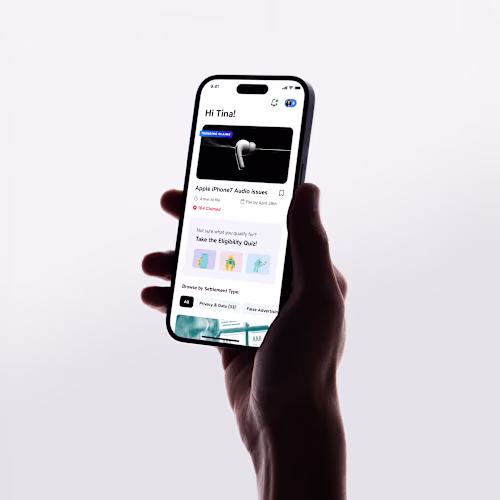 Mobile app for legal tech start-up
