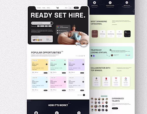 Techkareer - Landing Page design