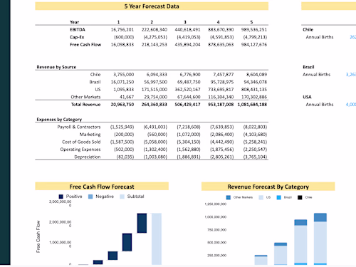 Financial Model for Pre-Rev SaaS Startup