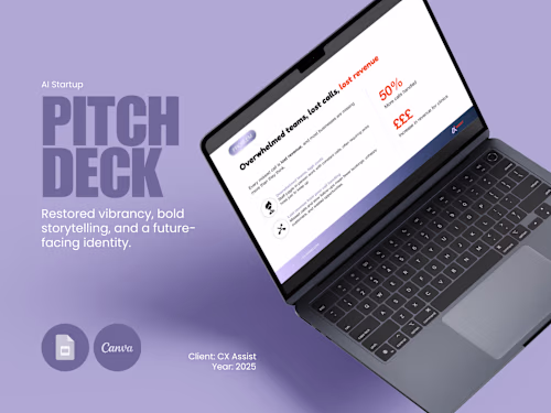 Investor Pitch Deck & Brand Repositioning for CX Assist