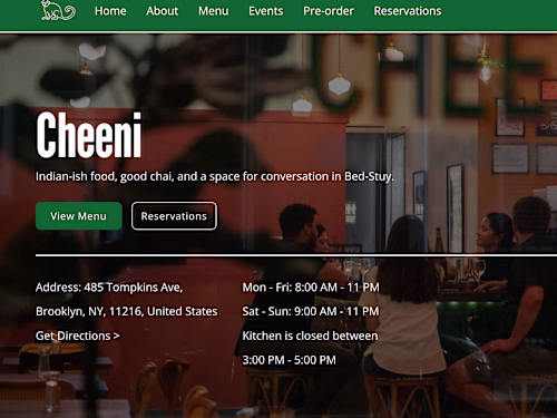 Cheeni NYC Website Revamp