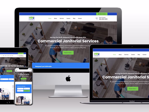Custom Website Design for Commercial Cleaning Company