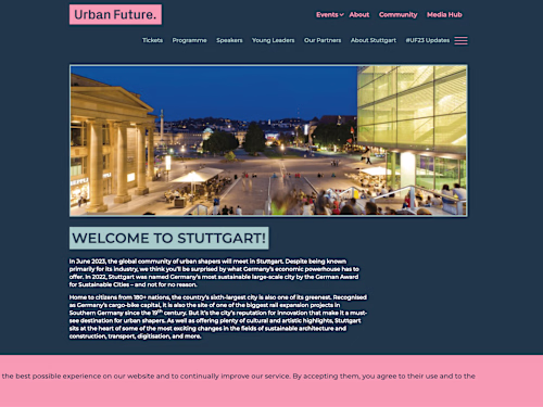 Urban Future – Europe’s leading event to make cities sustainable