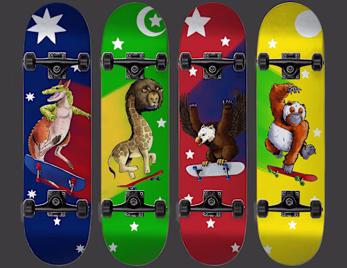 Animal Hybrid Skateboards