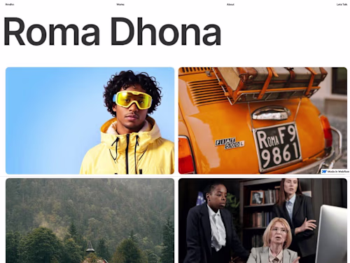 Webflow Driven Interaction Portofolio Showcase 
