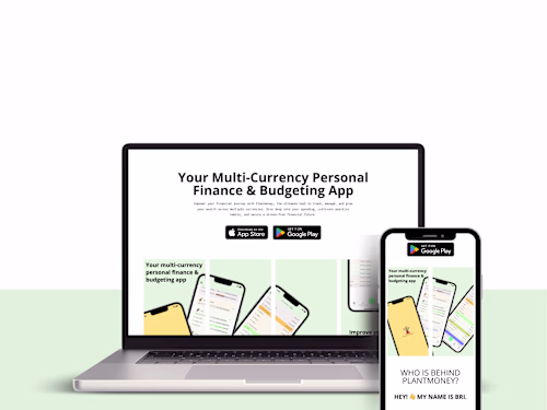 Showcase website for Plantmoney.io