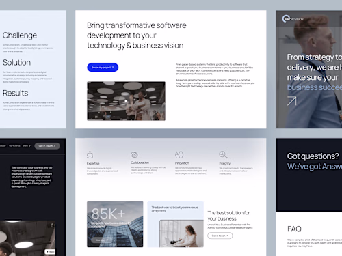 Crafting a Modern Business & Consulting Website