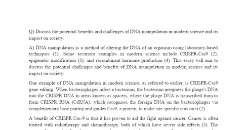 Exploring DNA Manipulation