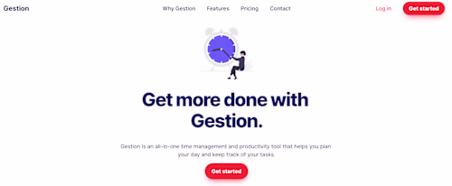 🚀Gestion: Landing Page