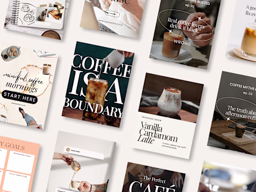 Social media management for a coffee roaster