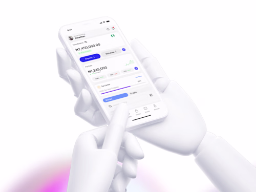 Mobile Crypto & Investment App Design - Using Lottiefiles