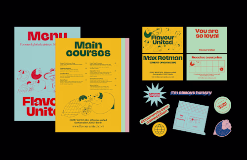 Flavour United | Cafe's Brand Identity 