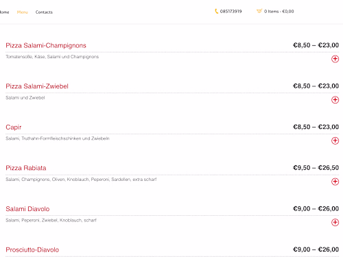 Online Food Ordering Website for Pizzabert