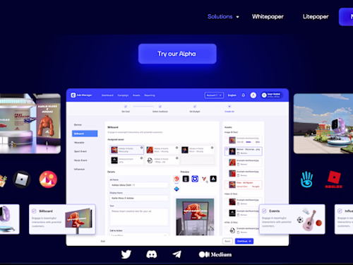 Cros metaverse advert website