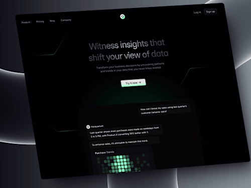 Design for AI powered Data Analysis tool