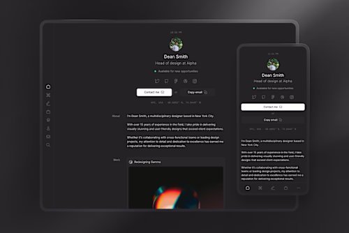 Ultra · Portfolio Template for Framer