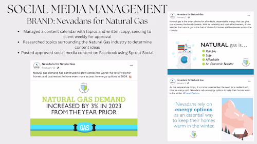 Social Media Management for Energy Group
