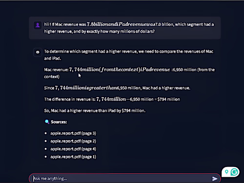 Built an intelligent RAG-based chatbot